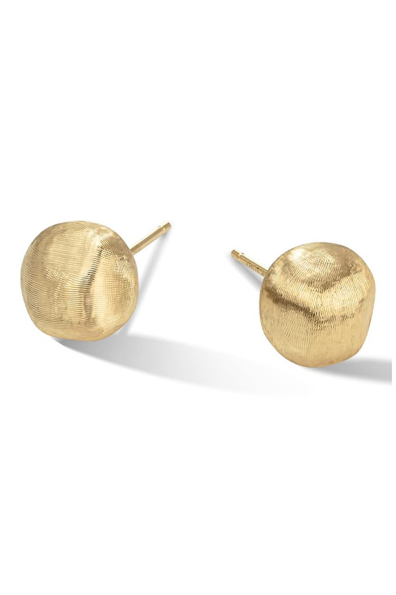 Africa Gold Nugget Earrings, Alternate, color, GOLD