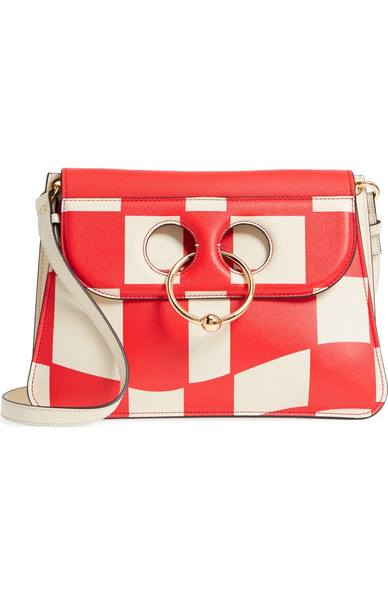 JW Anderson Medium Pierce Checkerboard Print Shoulder Bag, Alternate, color,
