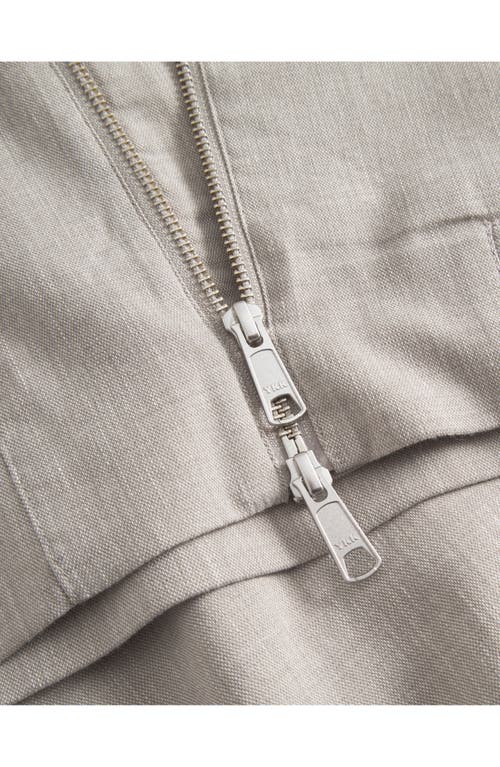 Les Deux Como Slub Coach Bomber Jacket In Light Sand