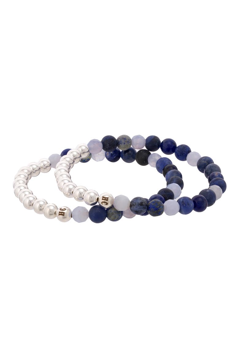 N12 Express & Communicate Set of 2 Healer's Bracelets, Alternate, color, SILVER