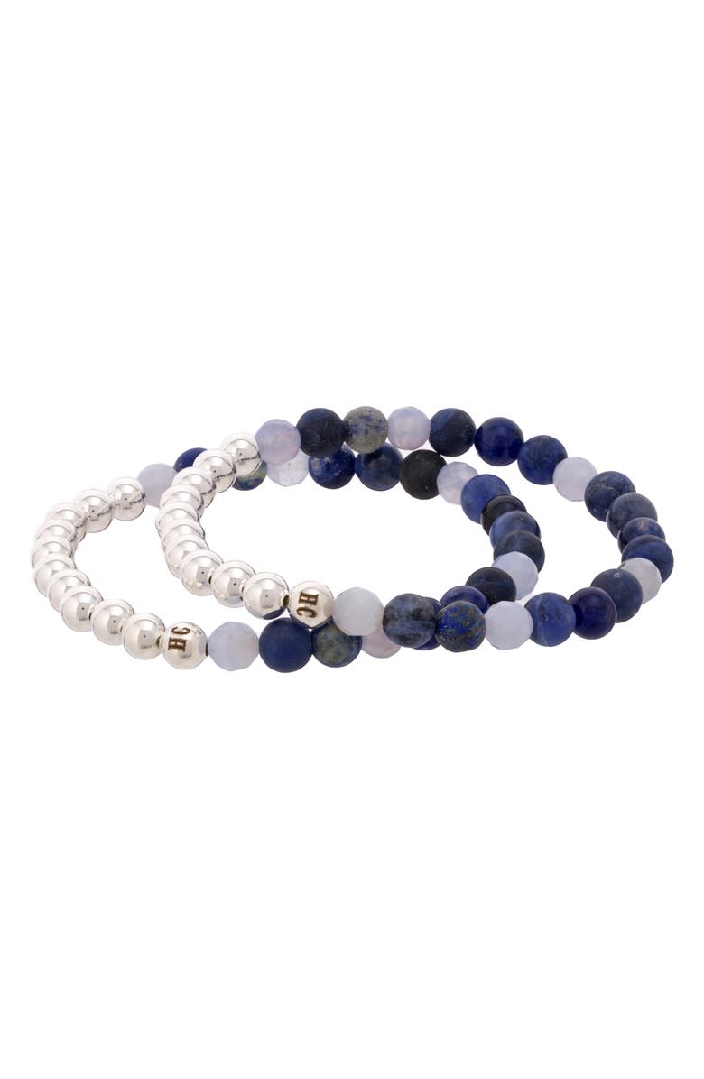 The Healer’s Collection N12 Express & Communicate Set of 2 Healer's Bracelets, Alternate, color, Silver