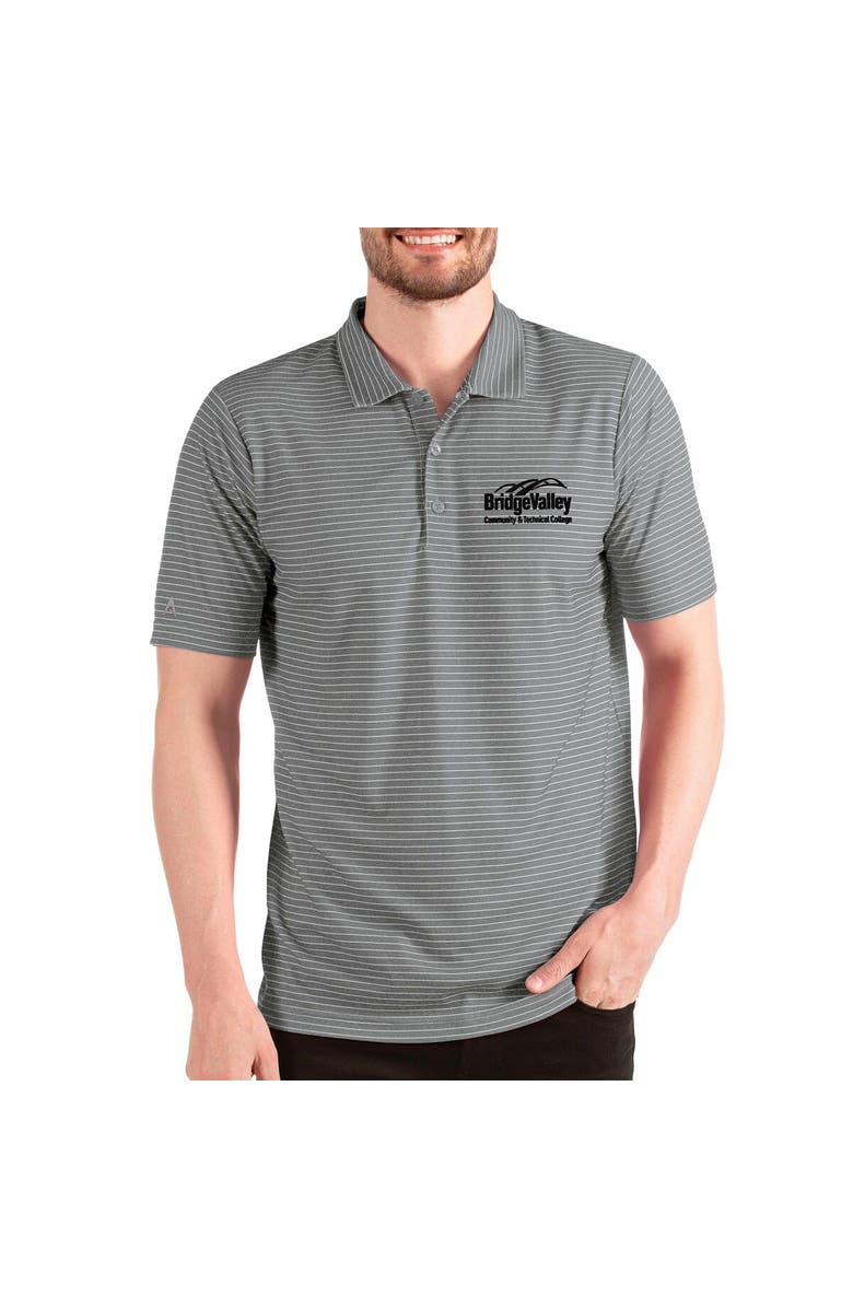 ANTIGUA Men's Antigua Heathered Gray BridgeValley Community & Technical College Esteem Polo, Main, color, 