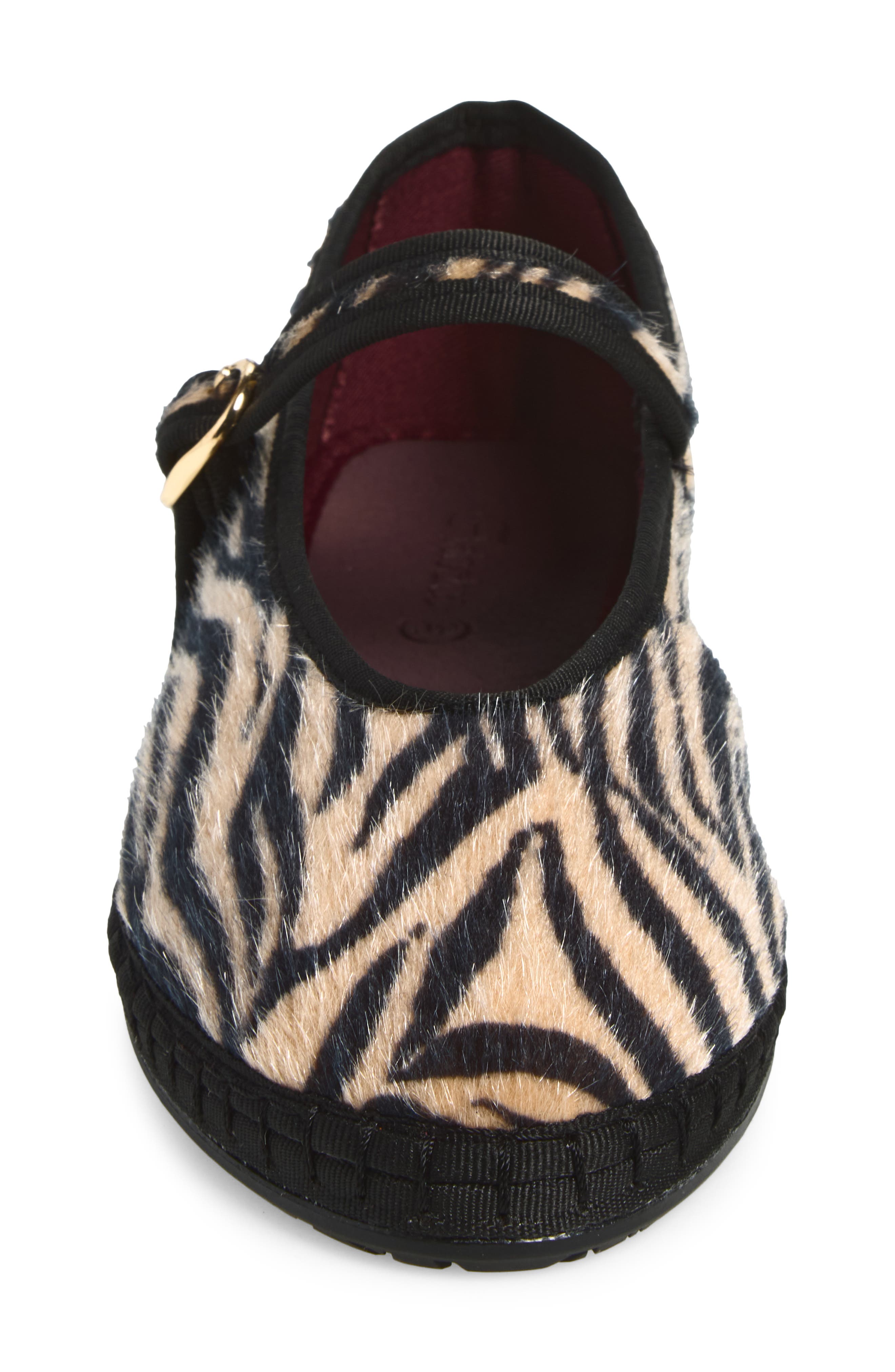 x Nordstrom Animal Print Ballet Flat, Alternate, color, BLACK