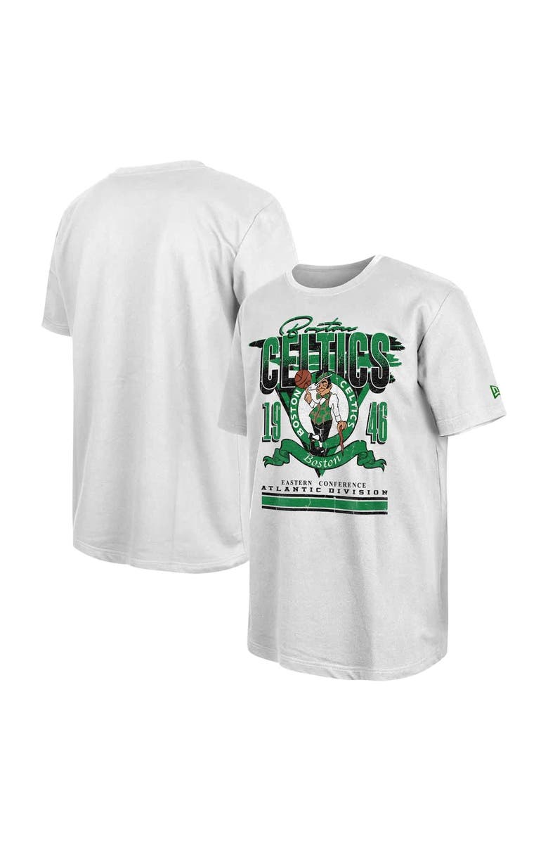 New Era Men's New Era White Boston Celtics Sport Classics Oversized T-Shirt, Alternate, color, White