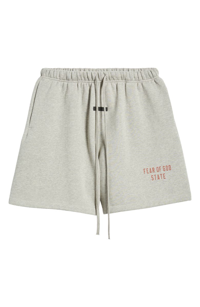 Fear of God Essentials Cotton Blend Fleece Soccer Sweat Shorts, Alternate, color, 