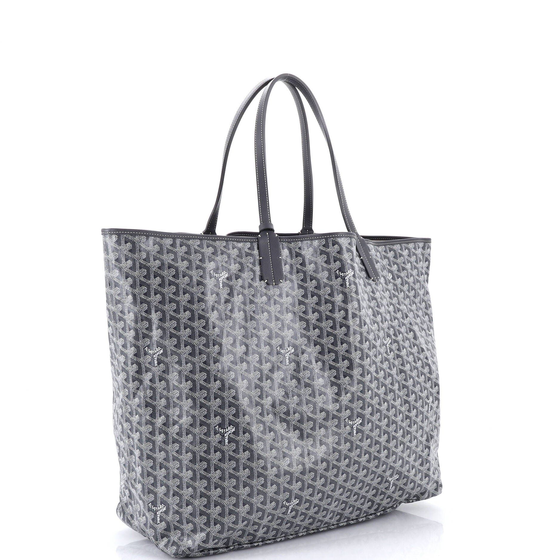 Pre-Owned Goyard Saint Louis Tote Coated Canvas XXL, Alternate, color, Gray
