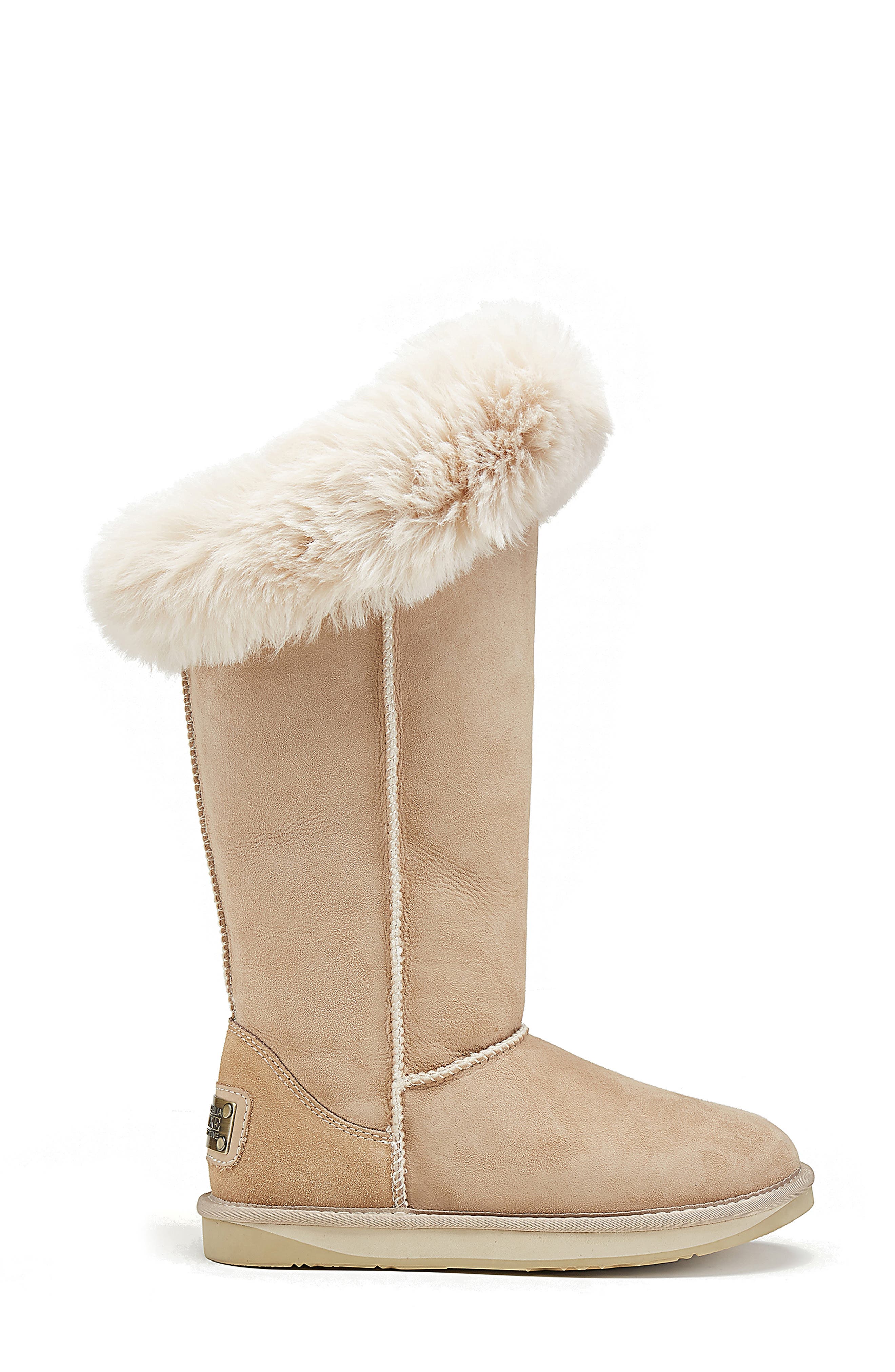 Australia Luxe Collective Foxy Genuine Shearling Lined Boot, Alternate, color, Sand