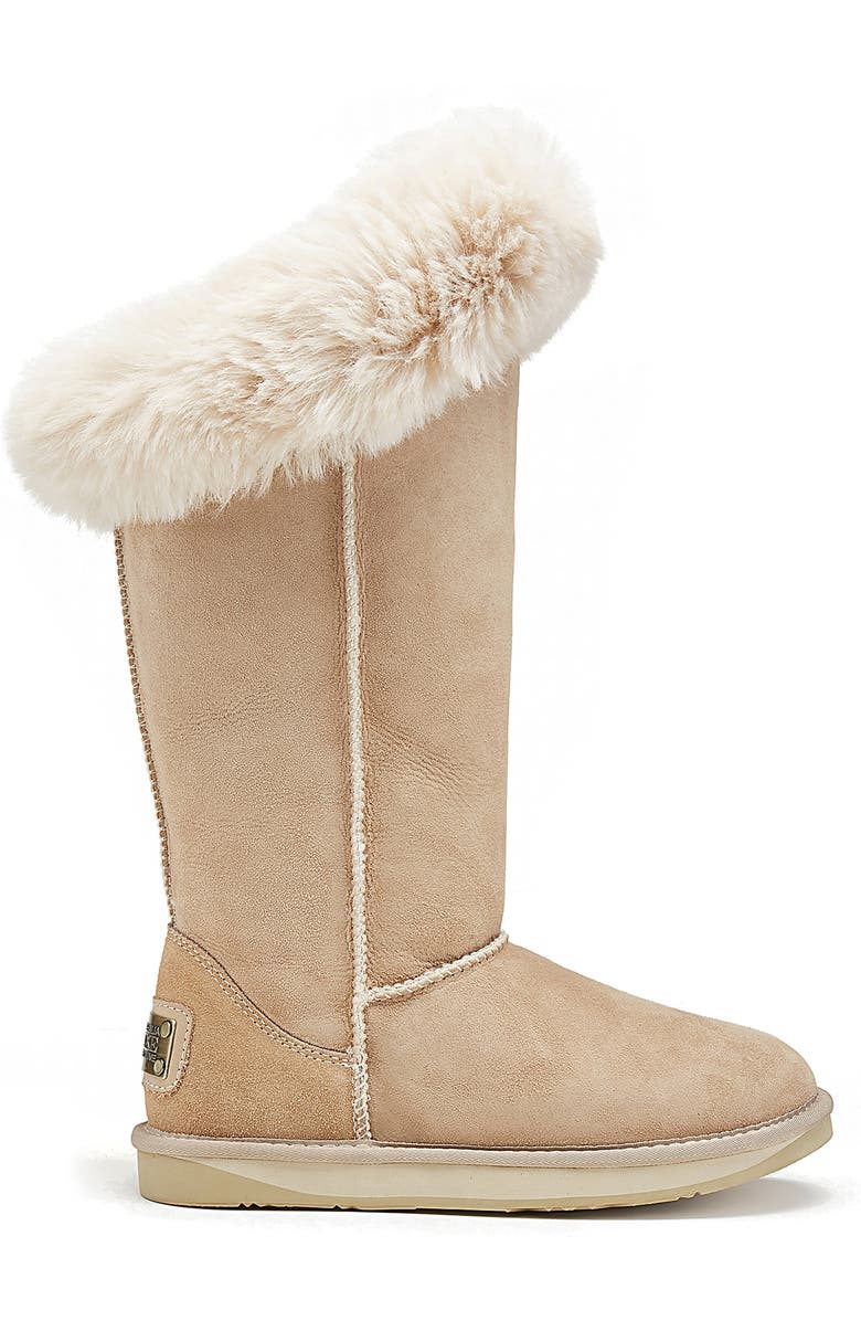 Australia Luxe Collective Foxy Genuine Shearling Lined Boot, Alternate, color, Sand
