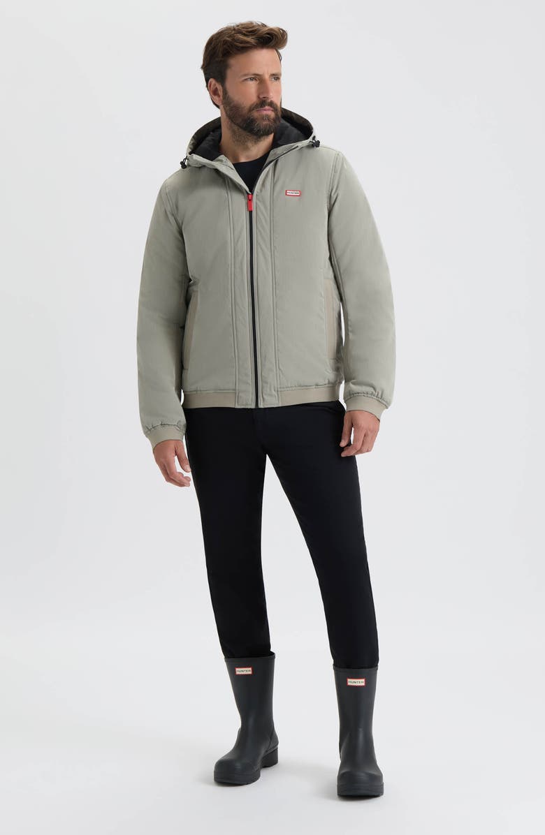 Hunter Horley Hooded Water Resistant Ripstop Jacket, Alternate, color, Dried Sage