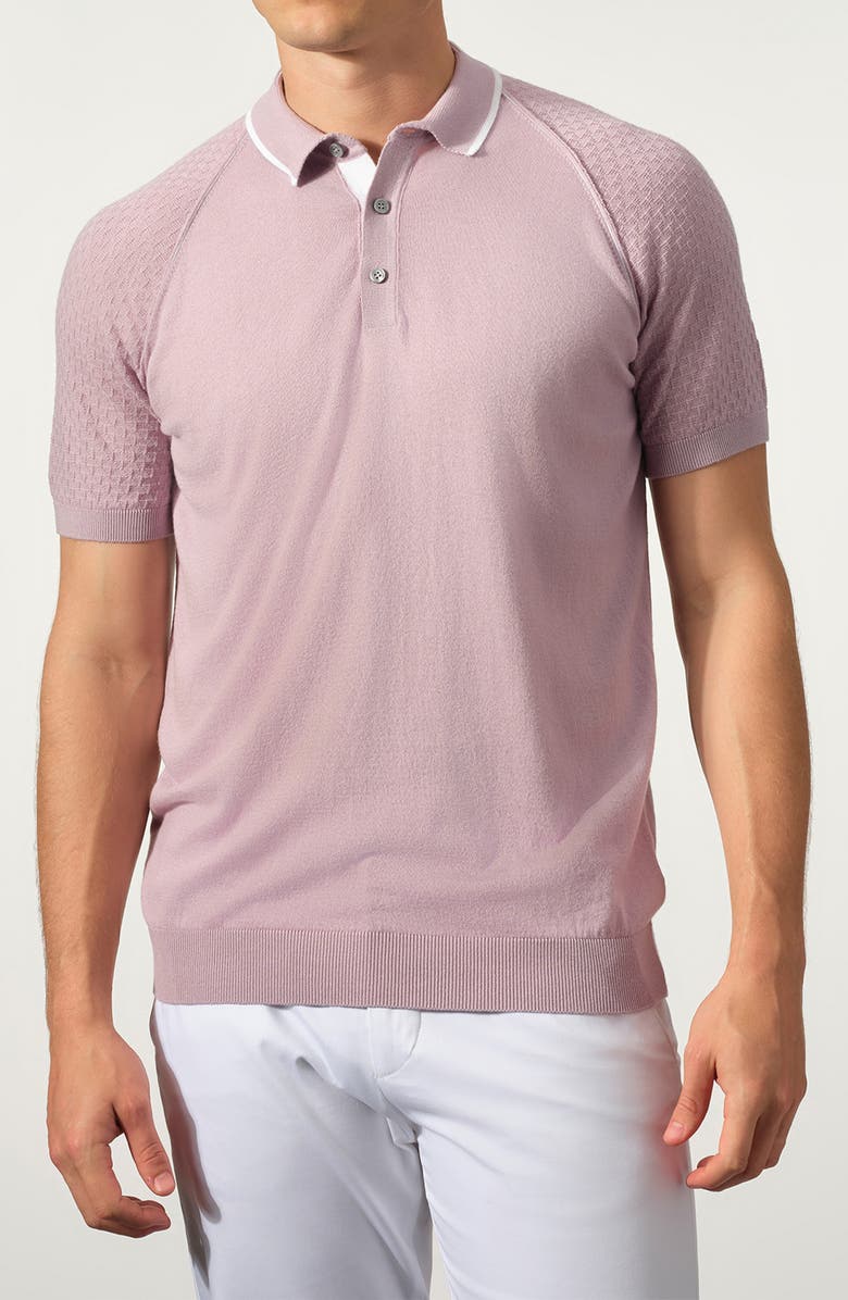 GARNET Cotton Blend Sweater Polo, Main, color,