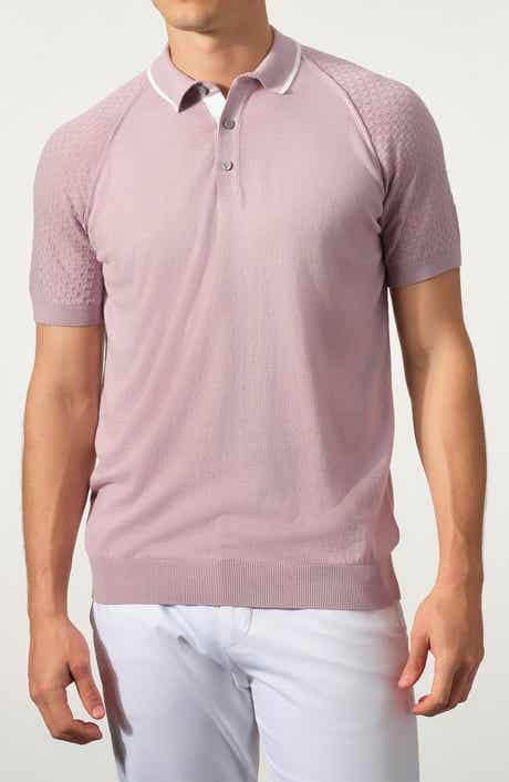 Cotton Blend Sweater Polo