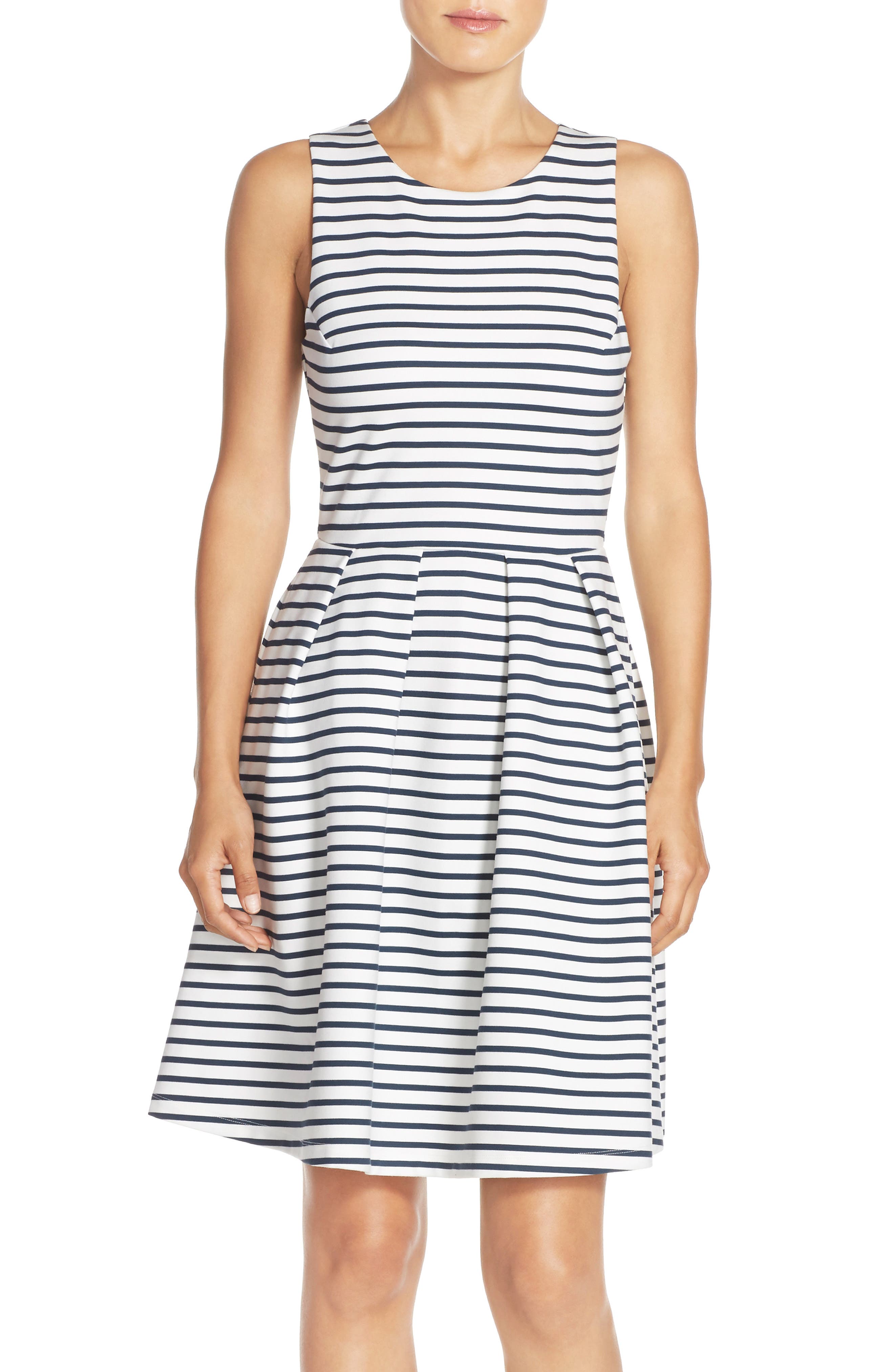Felicity & Coco Ming Stripe Fit & Flare Dress (Women) | Nordstrom