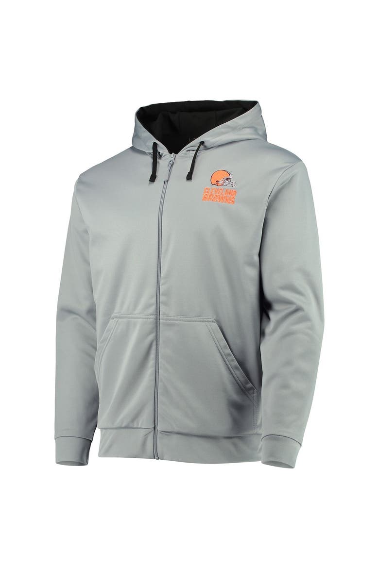 Men's Dunbrooke Gray/Black Cleveland Browns Apprentice Full-Zip Hoodie, Alternate, color, Gray