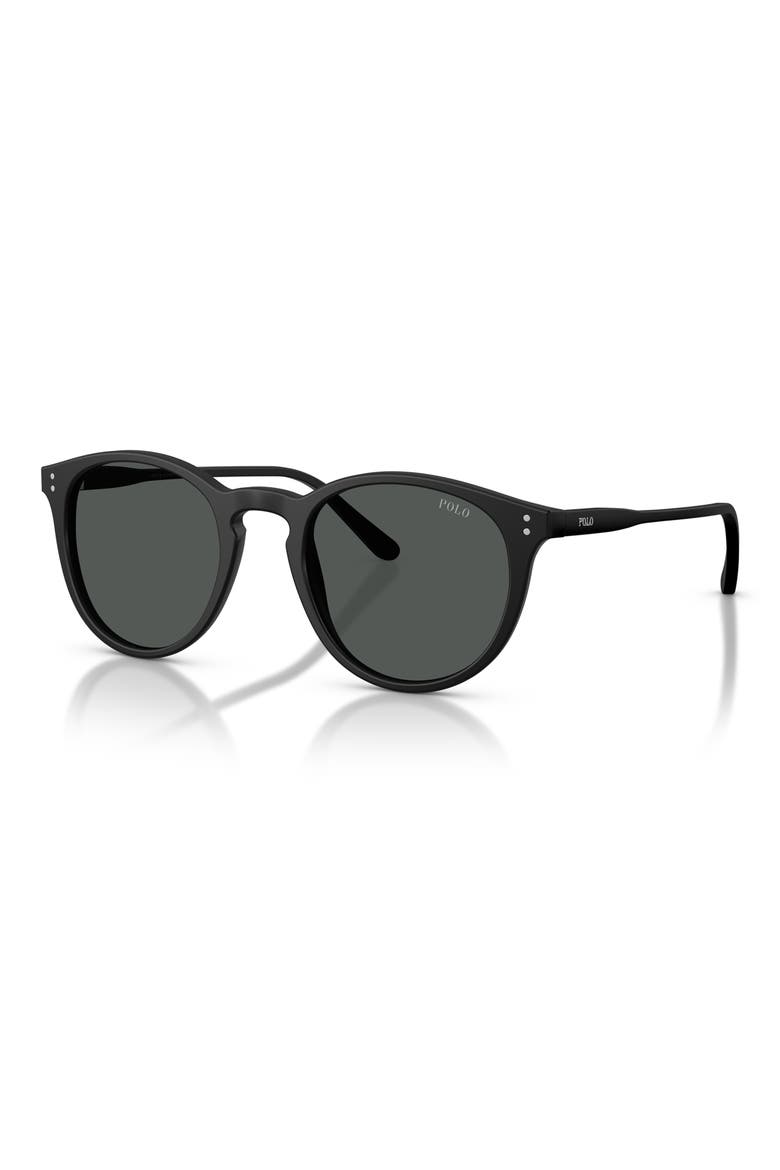 50mm Phantos Sunglasses, Alternate, color, MATTE BLACK / GREY