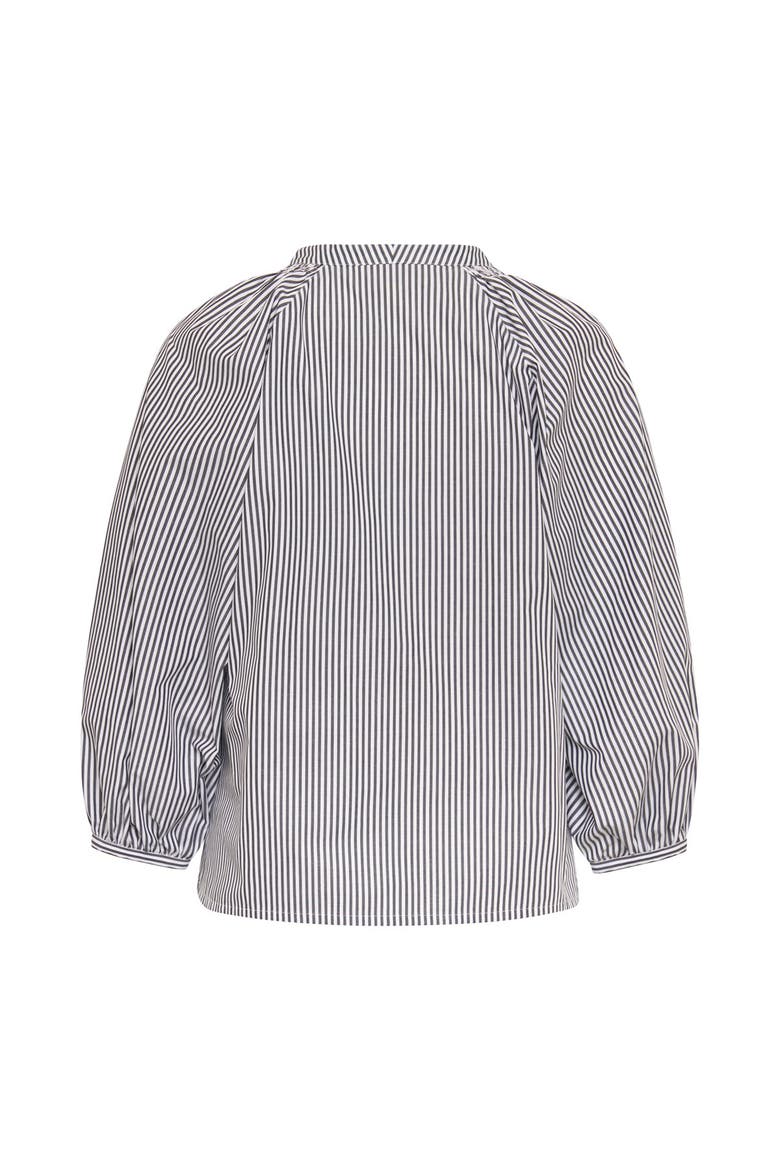 Striped Blouse With Zebra Patches, Main, color, Black / White