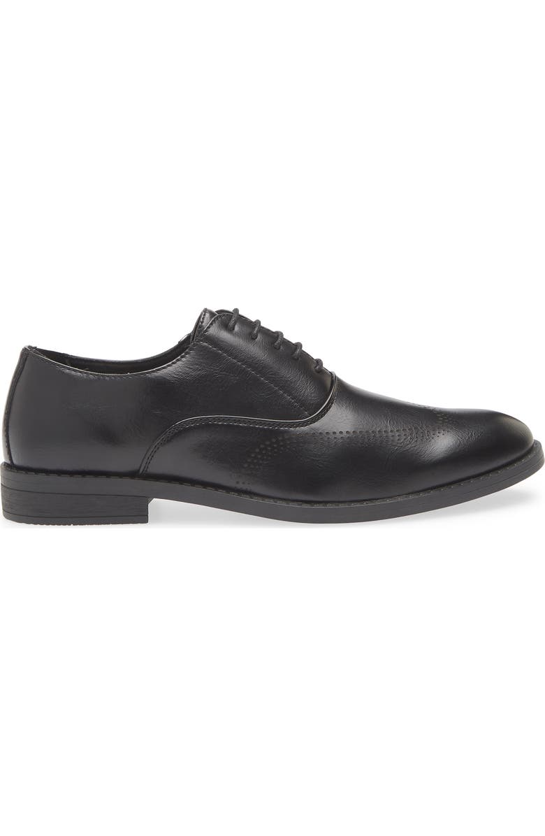 GEOFFREY BEENE Faux Leather Oxford, Alternate, color, Black