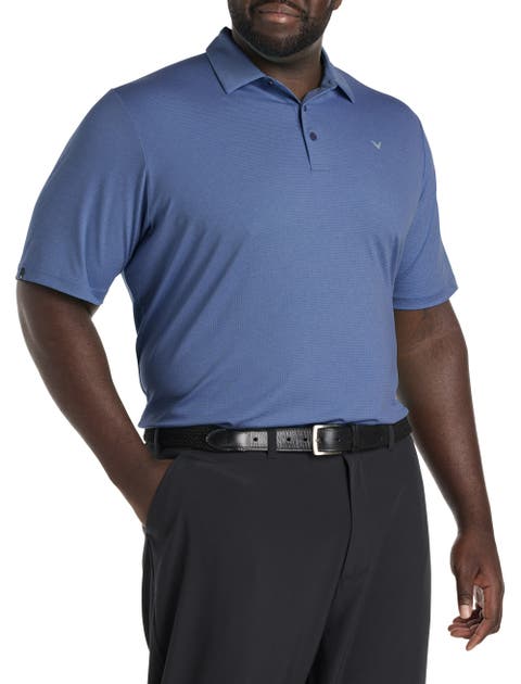 Big 
Tall Classic Jacquard Golf Polo Shirt