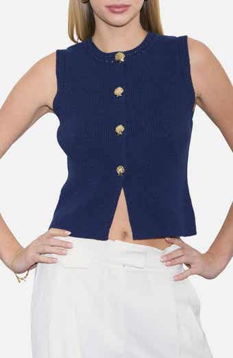 Button Up Knit Vest