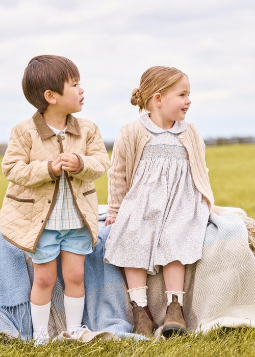 Little English Kids' Classic Cashmere Blend Cardigan In Pink