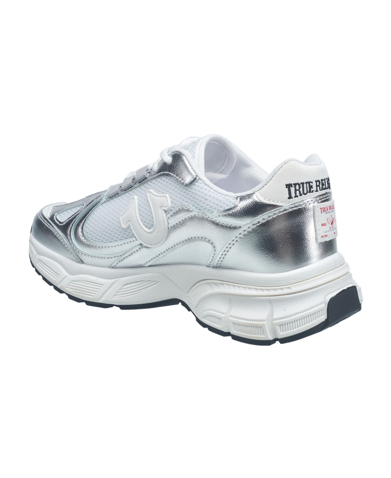 Dreezy Chunky Logo Sneaker, Alternate, color, Silver