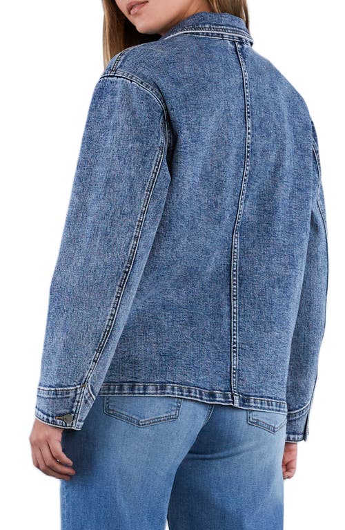 Wash Lab Denim Denim Rider Jacket In Turf Blue