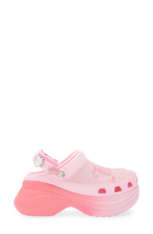 Shop Crocs X Juicy Couture Bae Platform Clog In Pink Multi