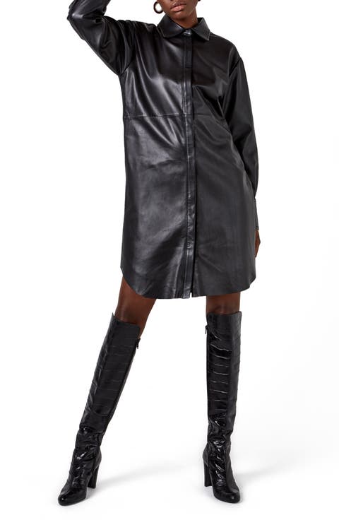 Bonsoir Recycled Leather Shirtdress