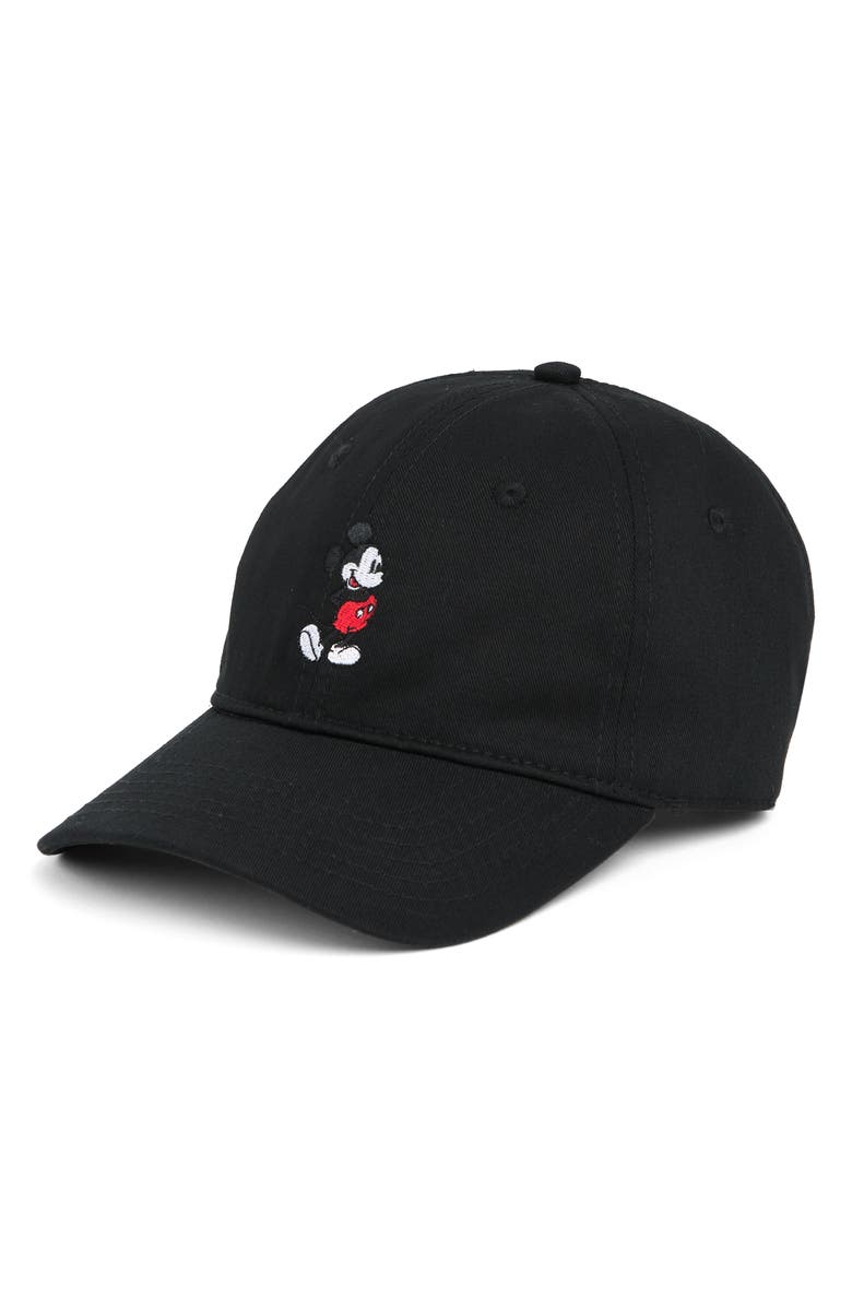 C & C California Mickey Embroidered Twill Baseball Cap, Main, color, 