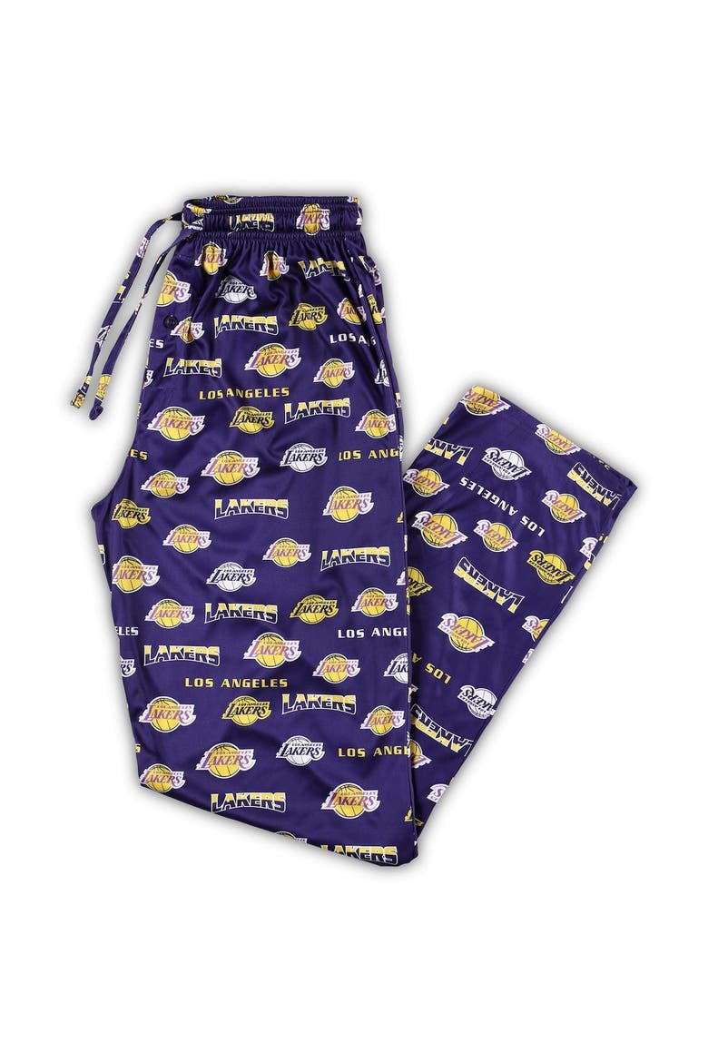 Men's Concepts Sport Purple Los Angeles Lakers Big & Tall Breakthrough Sleep Pants, Main, color, Purple
