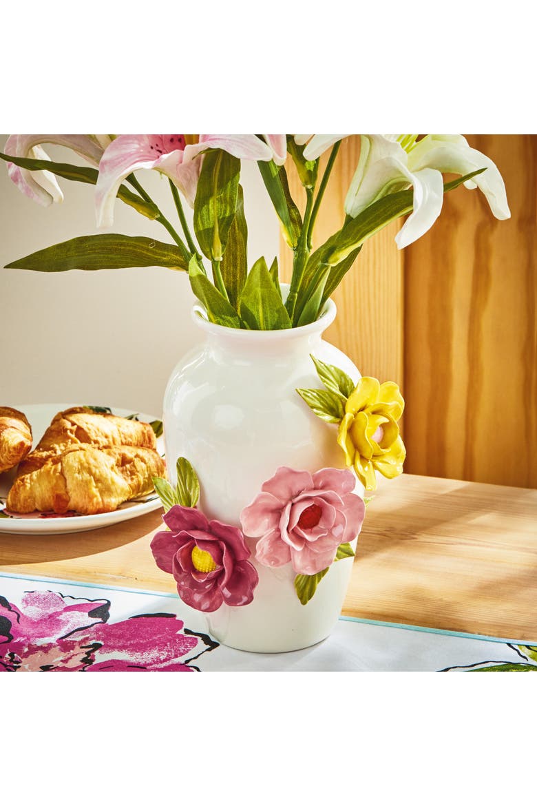 Fiora Decorative Vase - Novelty Everyday Home Decor Accent, Alternate, color, White