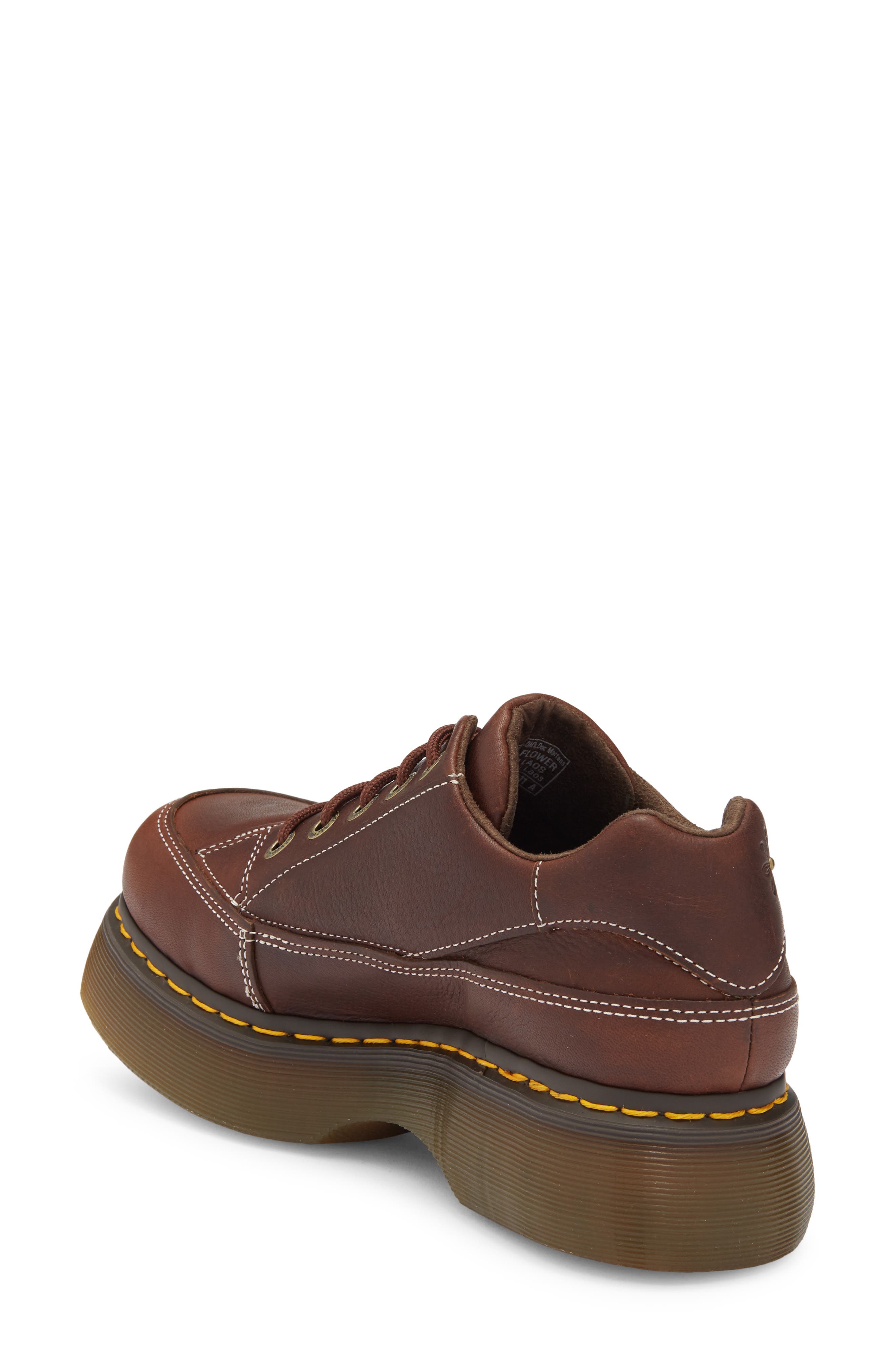 Dr. Martens Buzz 5i Flower Platform Oxford, Alternate, color, Dark Brown