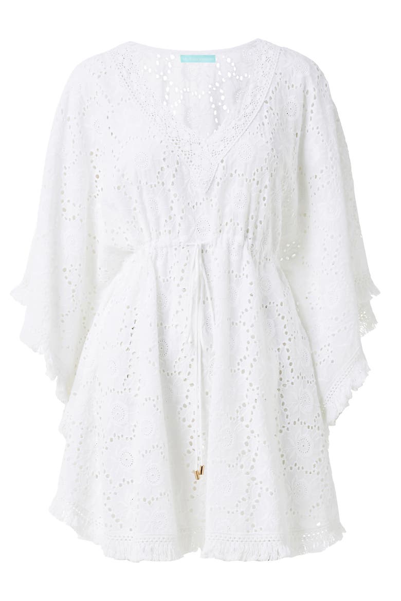 Ivy Cotton Eyelet Cover-Up Dress, Alternate, color, WHITE