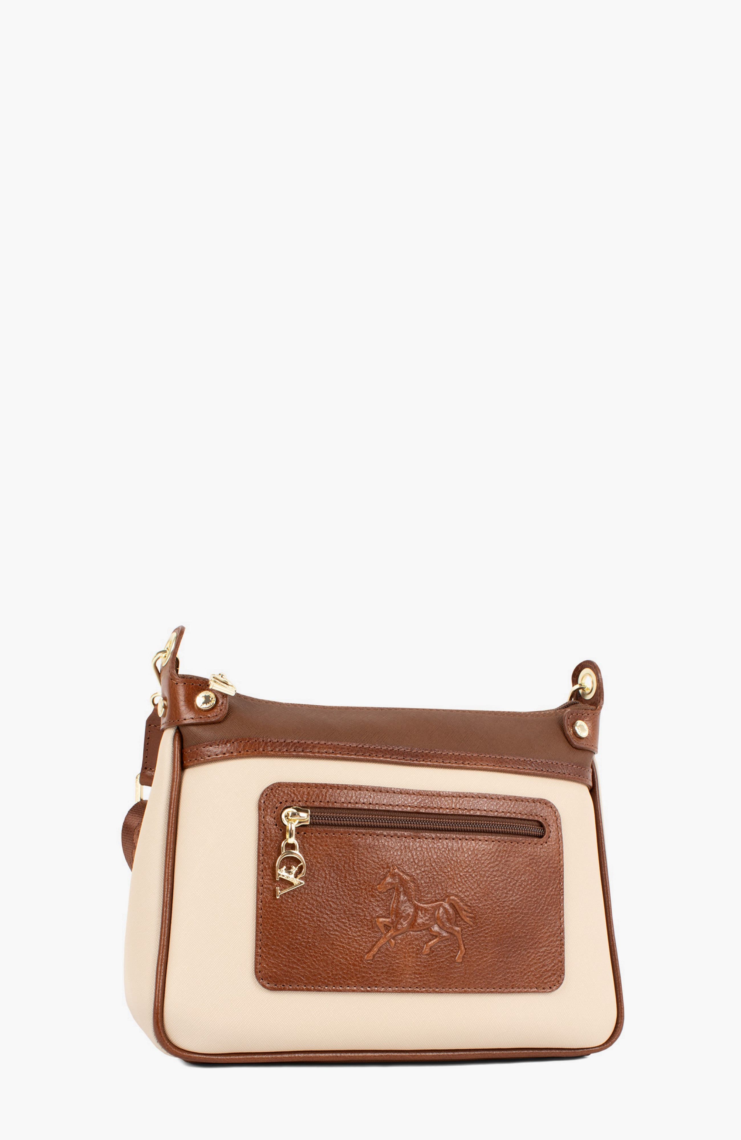 Horse By Cavalinho Crossbody Shoulder Bag 592, Alternate, color, Camel Brown / Beige