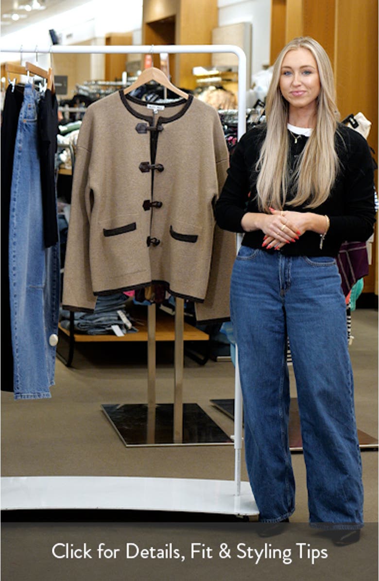 Aubree Merino Wool Sweater Coat, sales video thumbnail