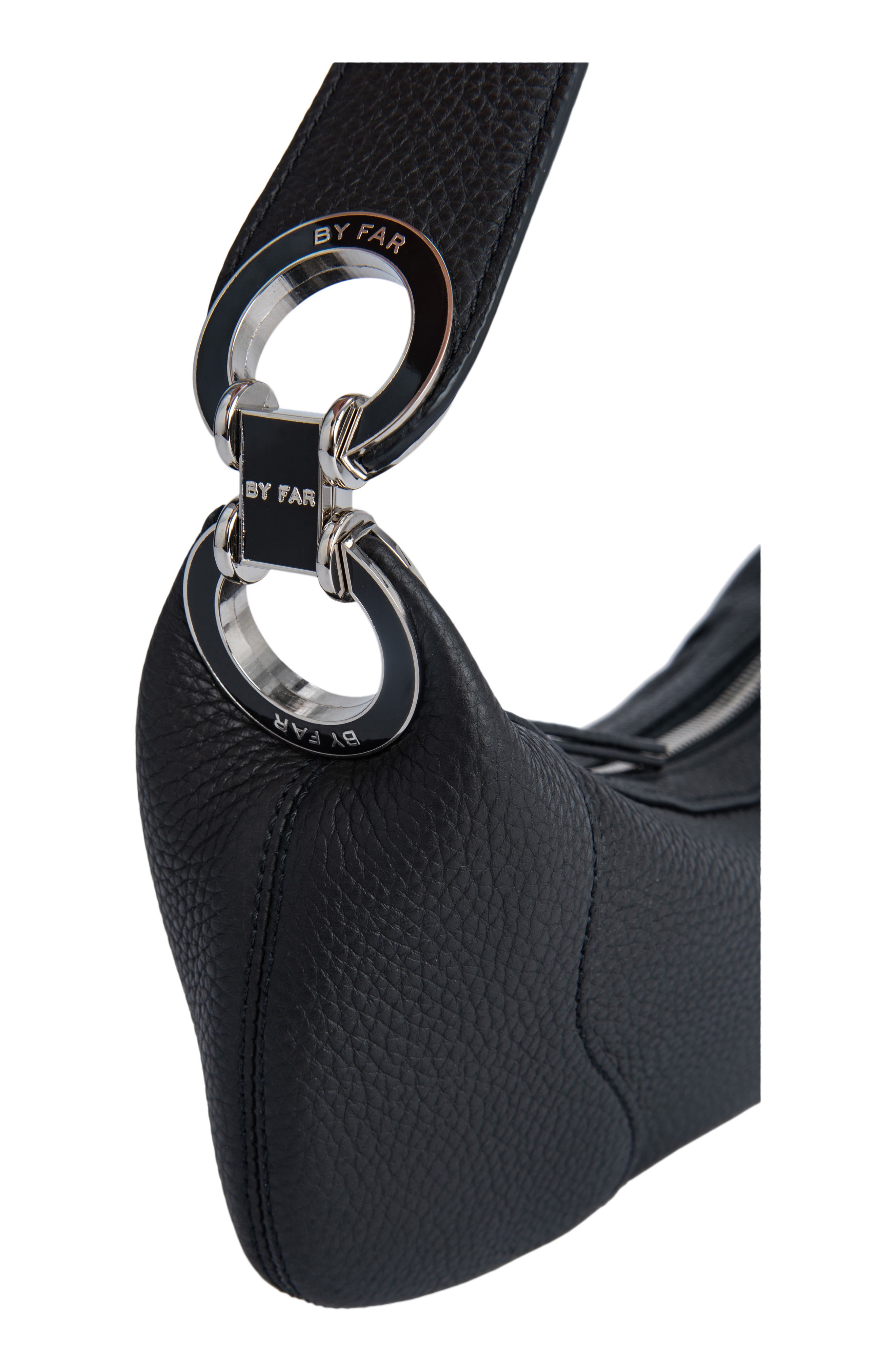 By Far Mini Amira Leather Shoulder Bag, Alternate, color, 