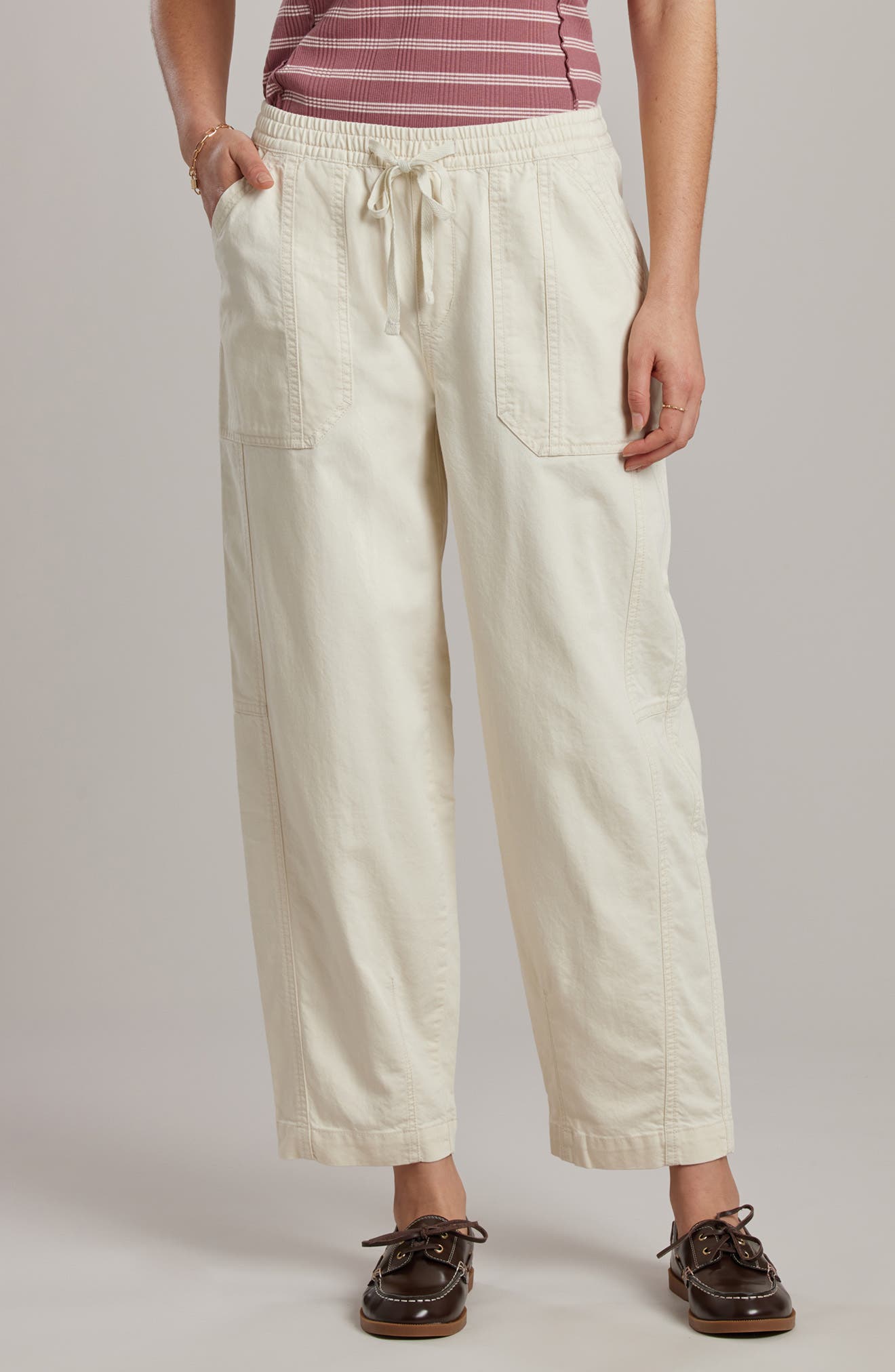 SUPPLIES BY UNIONBAY Bryce Twill Barrel Leg Pants