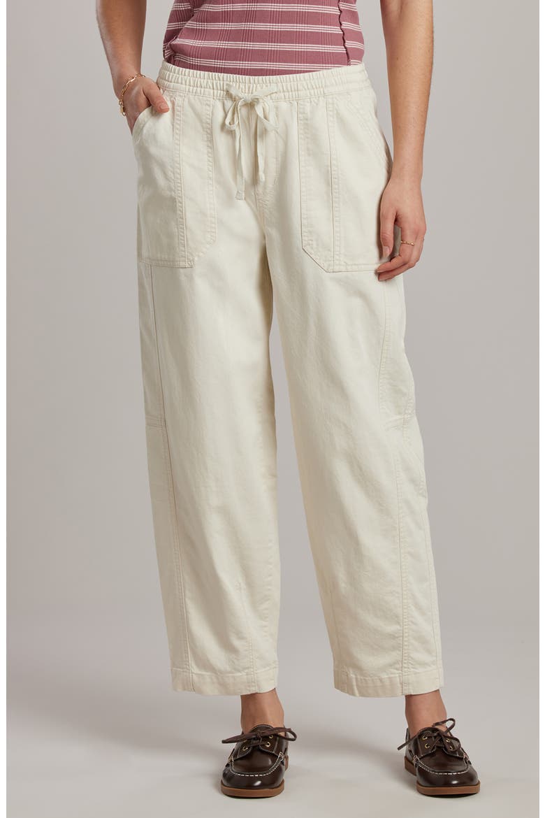 Bryce Twill Barrel Leg Pants, Main, color, STONE