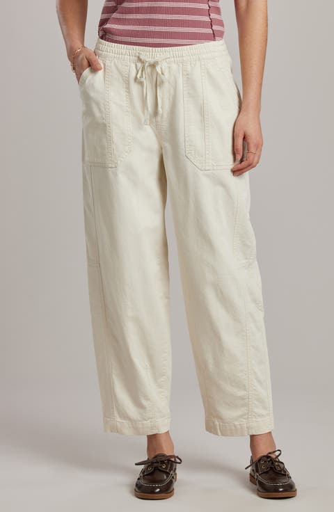 Bryce Twill Barrel Leg Pants