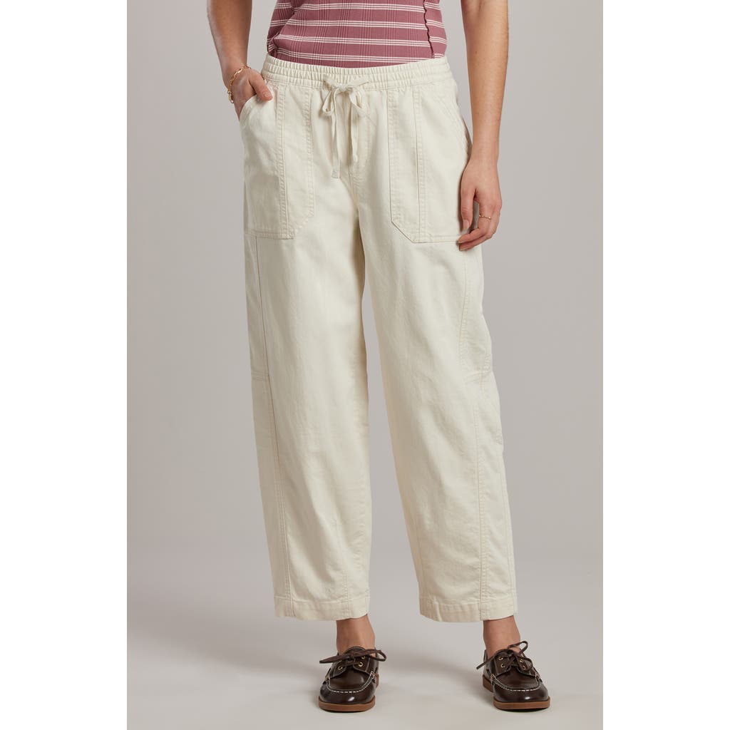 Buck Mason SUPPLIES BY UNIONBAY Bryce Twill Barrel Leg Pants in Stone at Nordstrom Rack, Size Large