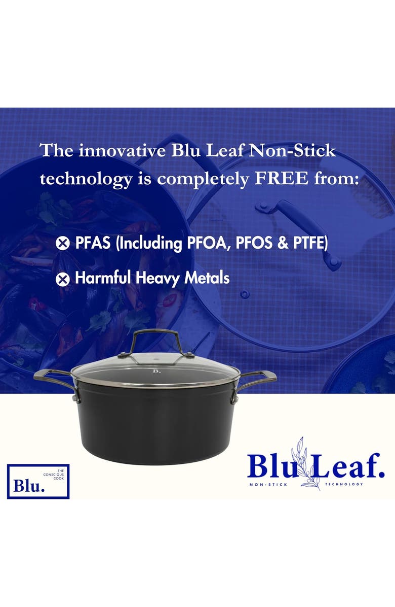 Blu. 4.5QT Casserole Pot with Lid, Alternate, color, Black