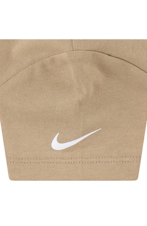 3 Brand Gradient Logo Graphic T-shirt & Shorts Set In Brown