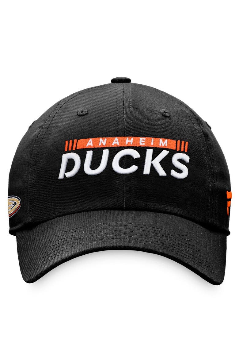 Men's Fanatics Branded Black Anaheim Ducks Authentic Pro Rink Adjustable Hat, Alternate, color, Black