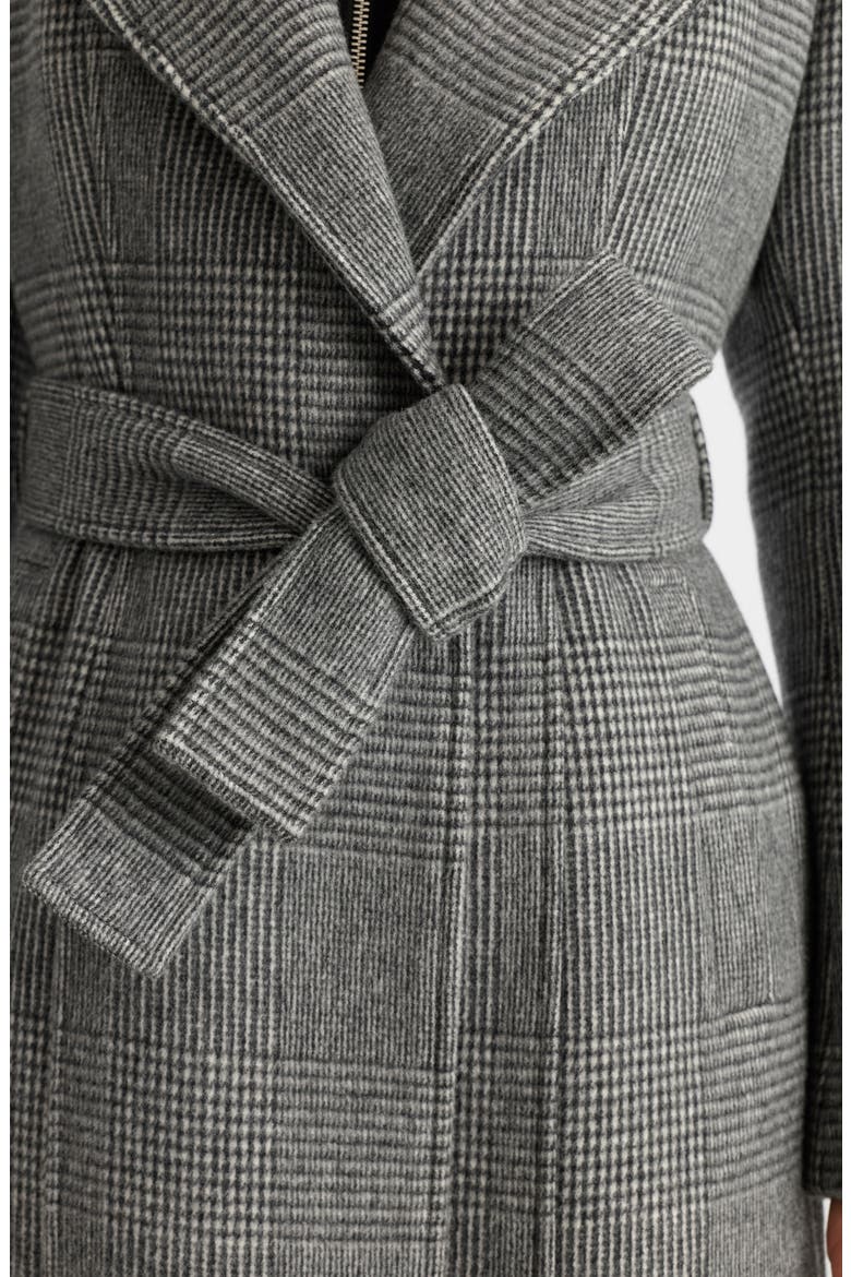 Norita Wool Coat, Alternate, color, BLACK-CREAM