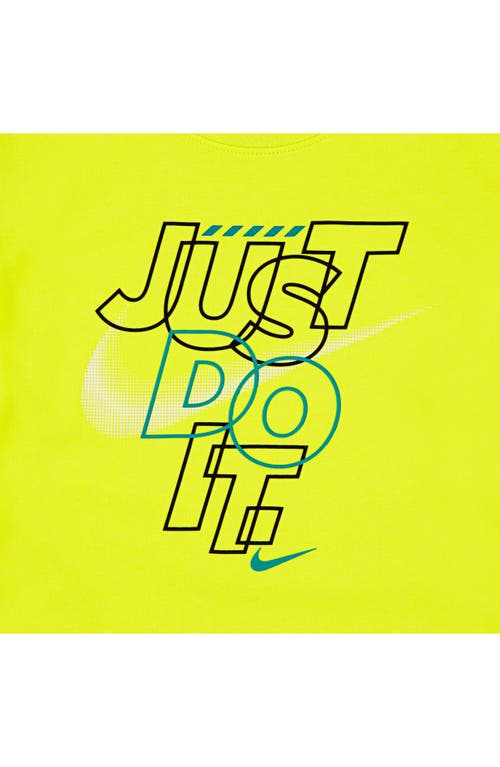 Nike Kids' Rhythm T-shirt & French Terry Shorts Set In Multi