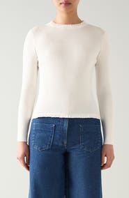 LK Bennett Emilia Rib Knit Top