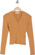 FRAME The Rib Henley Top