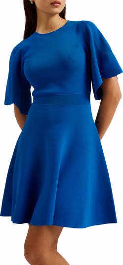 Olivia Rib Fit & Flare Dress