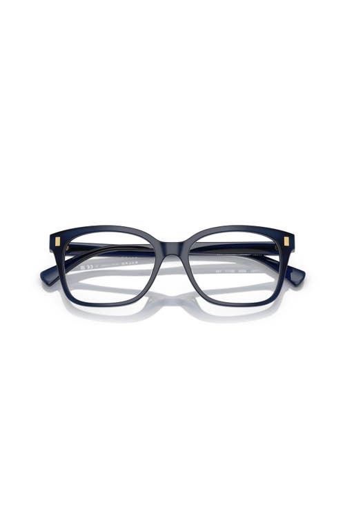 Ralph 53mm Rectangle Optical Glasses In Black