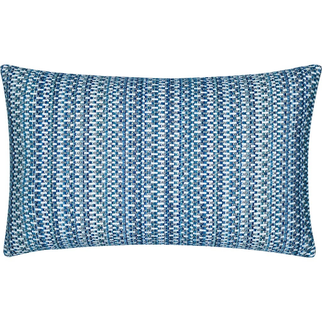 Elaine Smith Kaleidoscope Chenille Micro Check Indoor & Outdoor Woven Accent Pillow