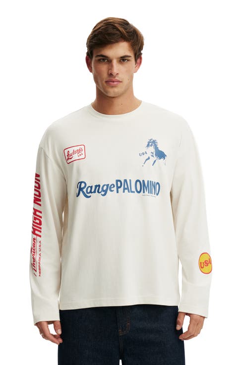 Men's Regular Fit Graphic Ls T-shirt
